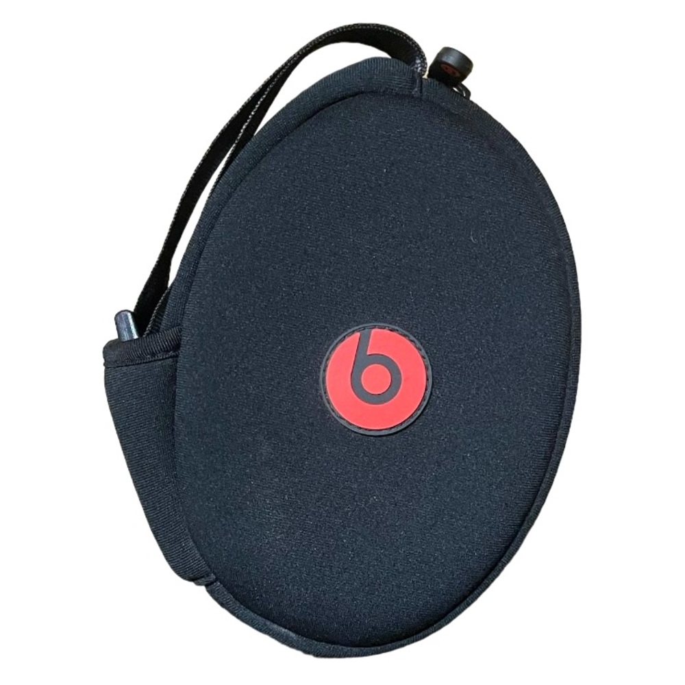 Beats by Dre Headphone Soft Carry Case Zipper Black Red Buckle Handle